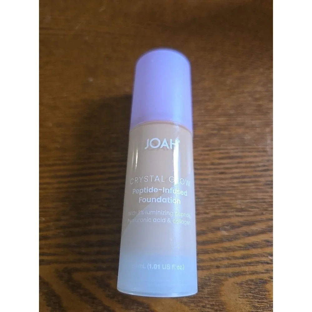 JOAH Crystal Glow Foundation Light Neutral LN040 Peptide Hyaluronic 1.01oz‎ New