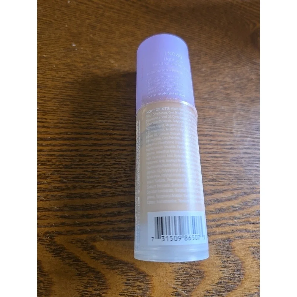 JOAH Crystal Glow Foundation Light Neutral LN040 Peptide Hyaluronic 1.01oz‎ New