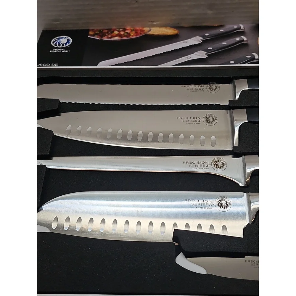 Royal Prestige 5-Piece Kitchen Knife Set Chef Santoku Bread Paring Filet