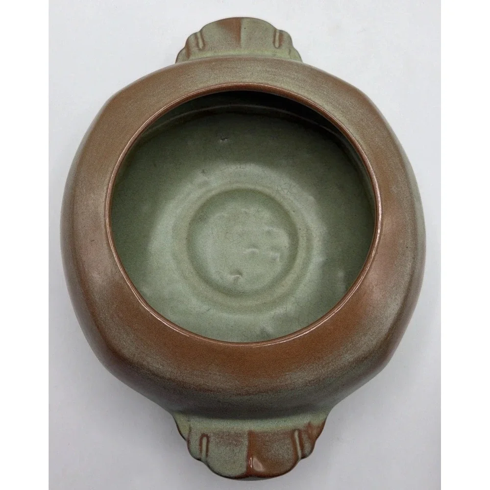 Vintage Frankoma 5V Plainsman Prairie Green Casserole Dish w/Lid. Excellent Cond