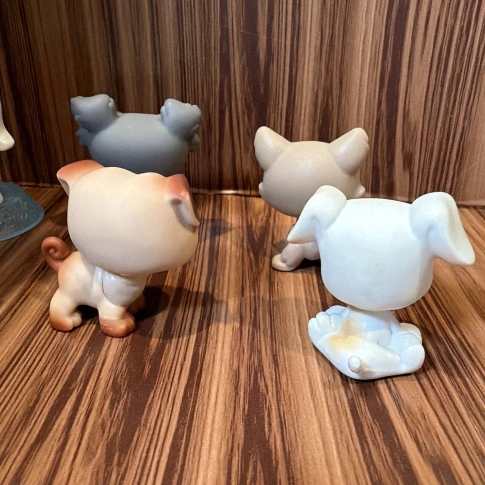 Littlest Pet Shop LPS Lot of 5 Dogs Puppies Mixed Breed Authentic Hasbro‎