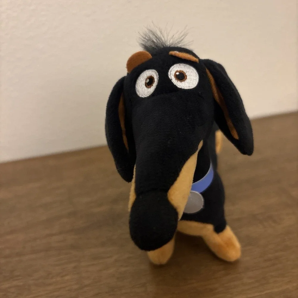 TY Secret Life Of Pets Buddy Dachshund Plush Wiener‎ Dog Pup Black Brown 12