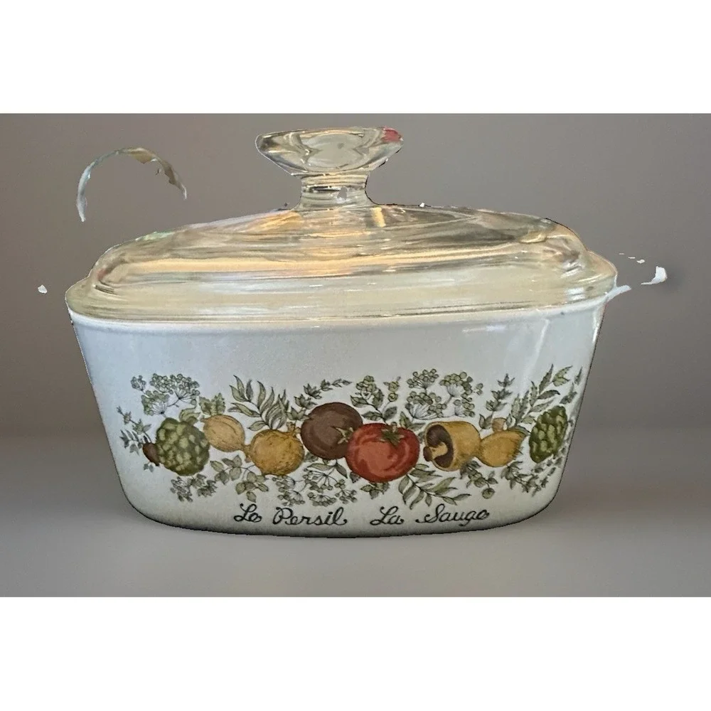 VTG Corning Ware Spice Of Life Casserole w/lid A-1 1/2-B 1.5 Qt READ