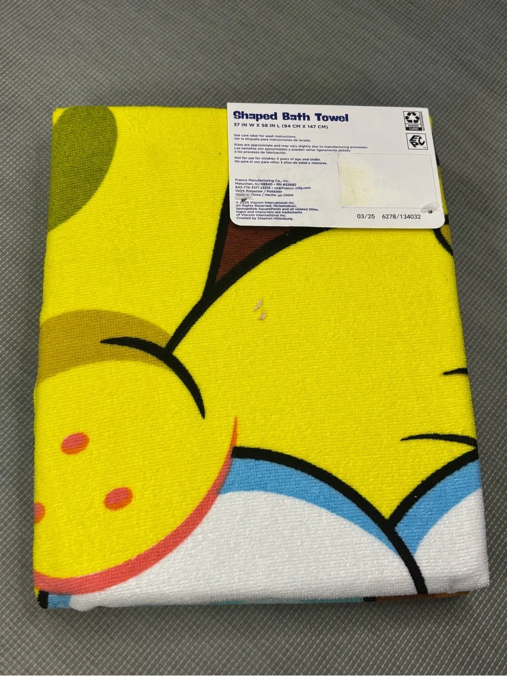 Nickelodeon bright spongebob