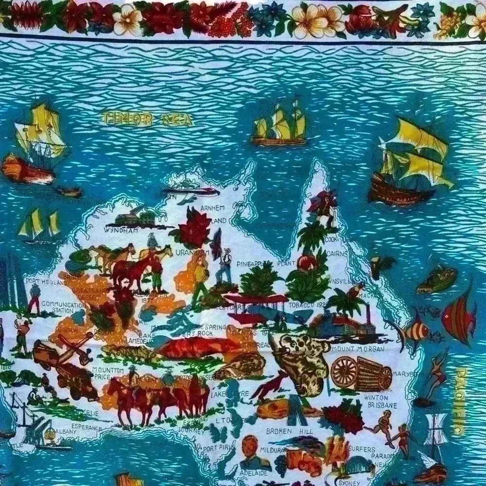 Vintage australia map