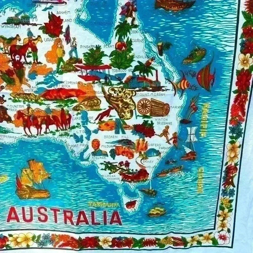 Vintage australia map