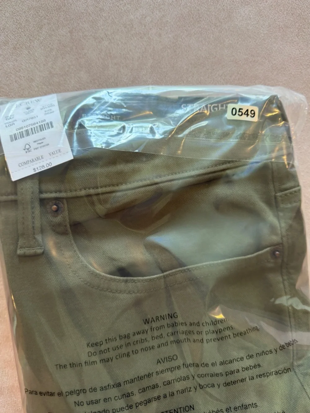J. Crew slim straight
