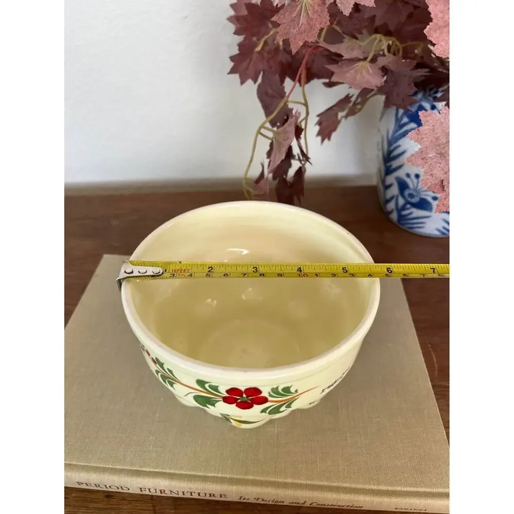 Vintage Teleflora Handpainted Portugal Ceramic Jelly Mold