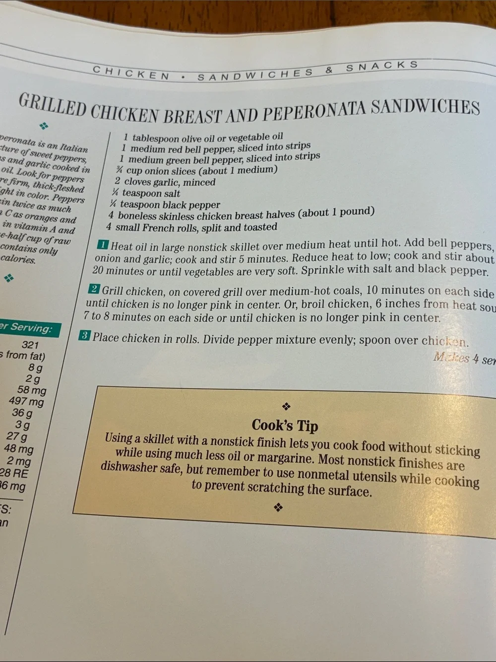 Vintage hardcover cookbook