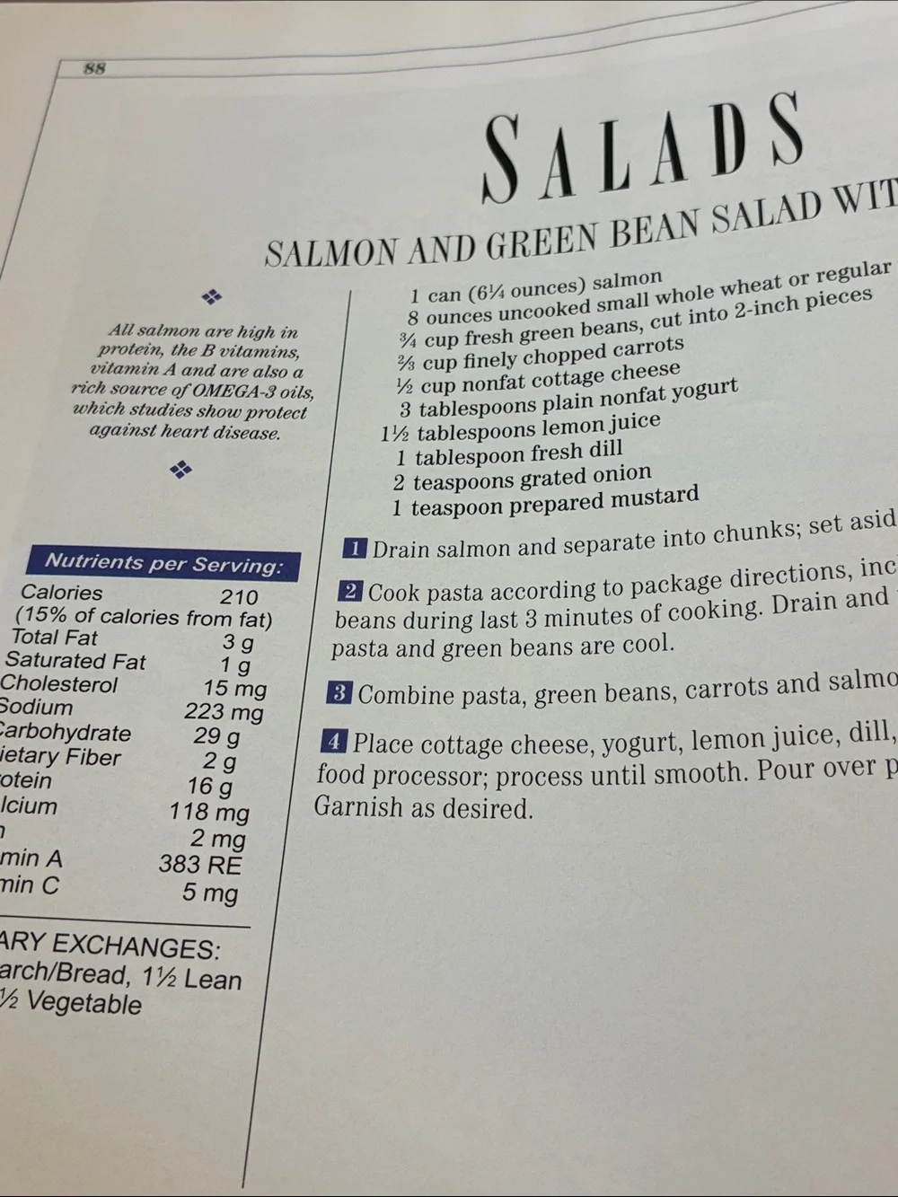 Vintage hardcover cookbook