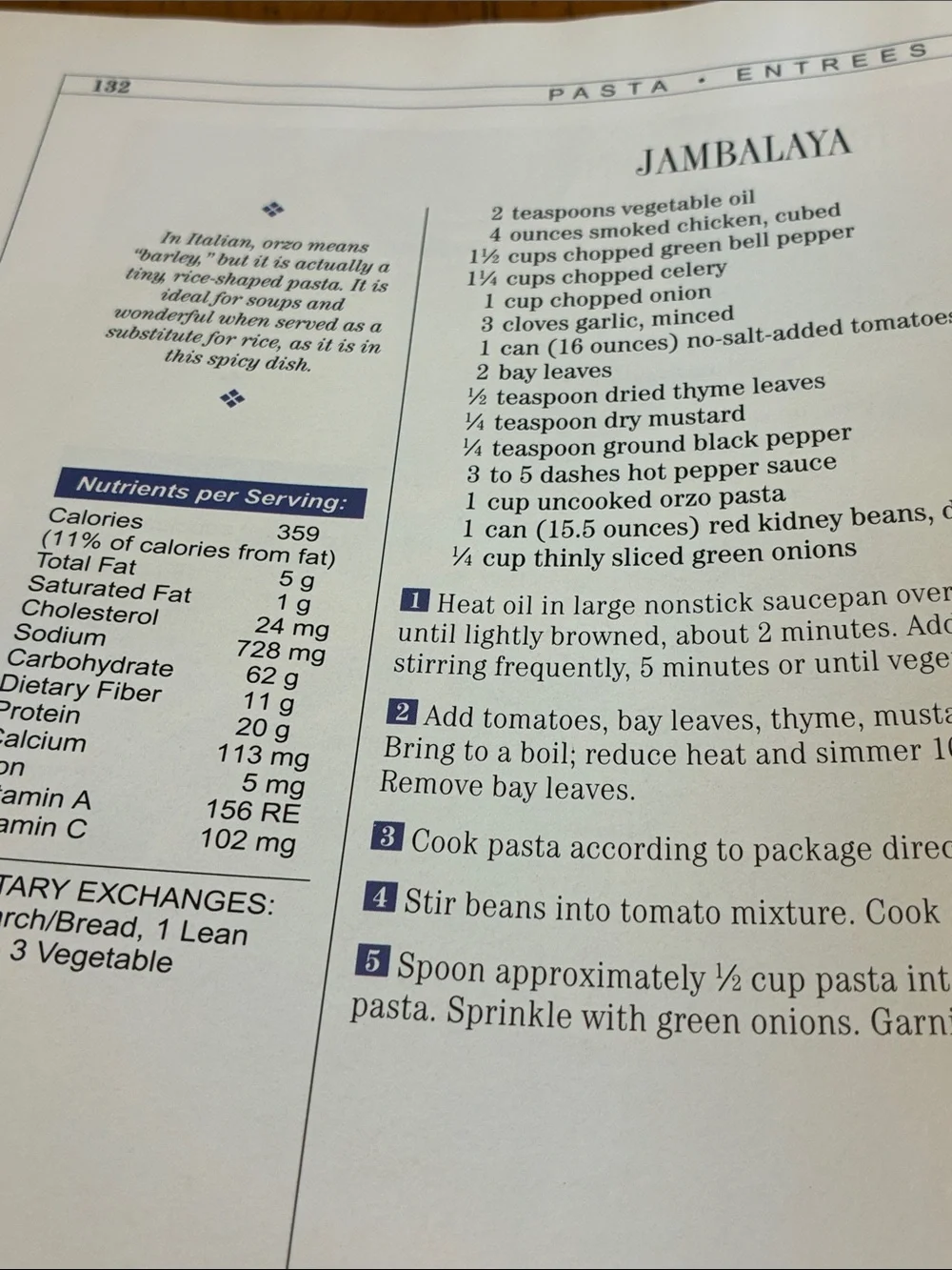 Vintage hardcover cookbook