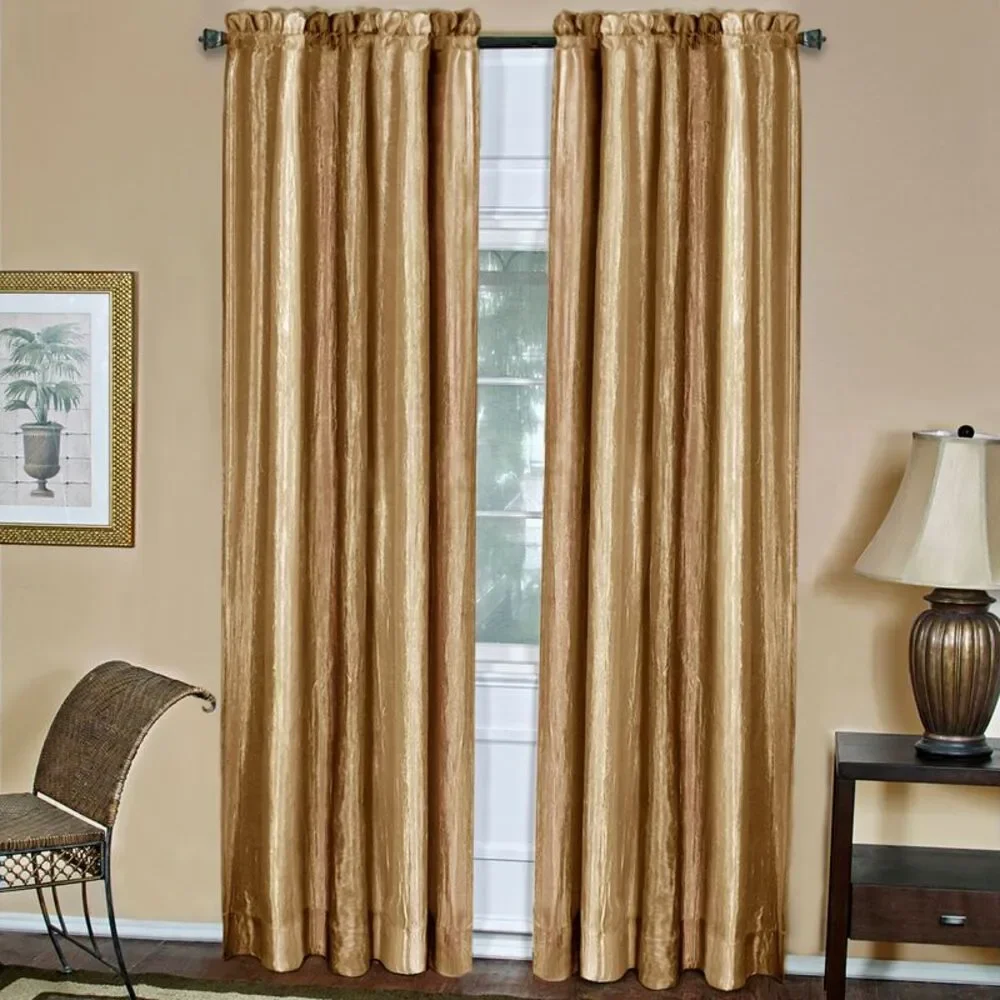 Achim Home Furnishing: Ombre Sandstone Striped Modern Window Curtain Panel : 50