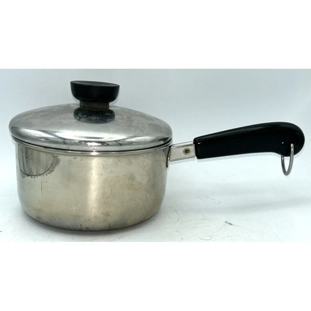 Revere Ware Stainless Steel Tri-Ply Bottom 1 Qt Saucepan W/Lid 96I. Clinton IL