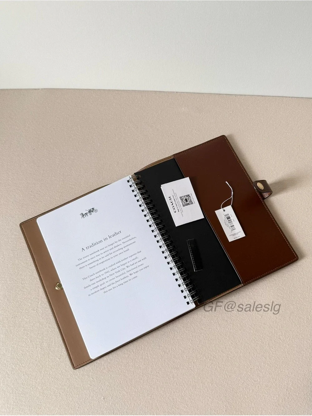Coach authentic notebook