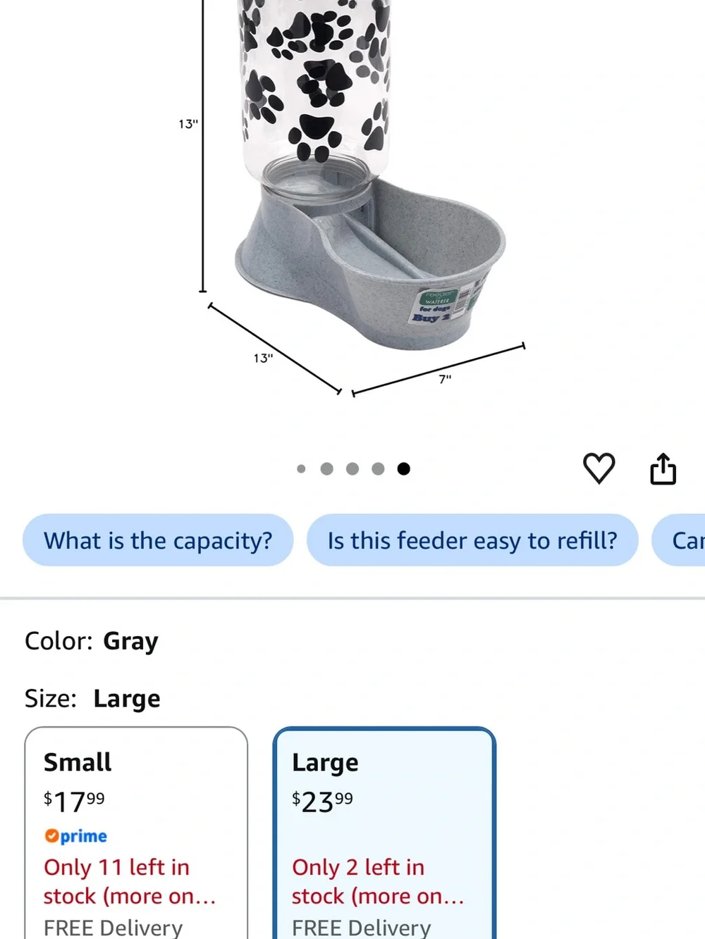 N/A reversible water