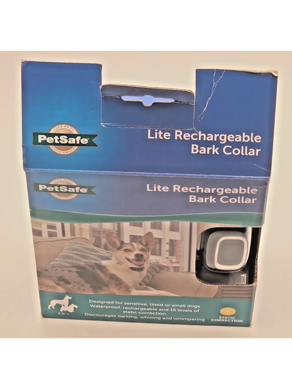 PetSafe Lite Rechargeable Bark Collar 15 Level Small Dogs 8lb+ PBC00-16446