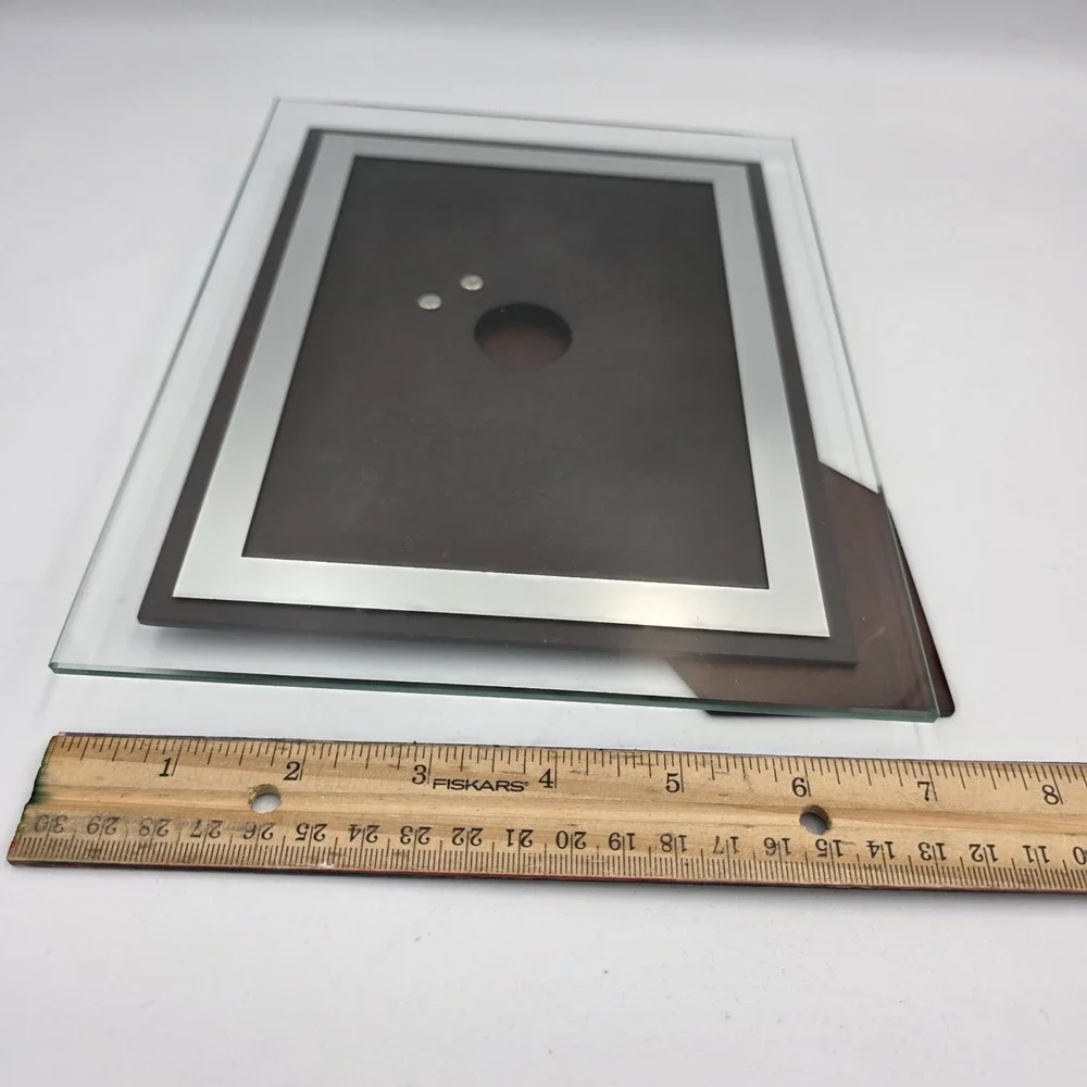 Sola Contemporary Clear Glass Picture Frame & Mirror Outline Modern Rectangular