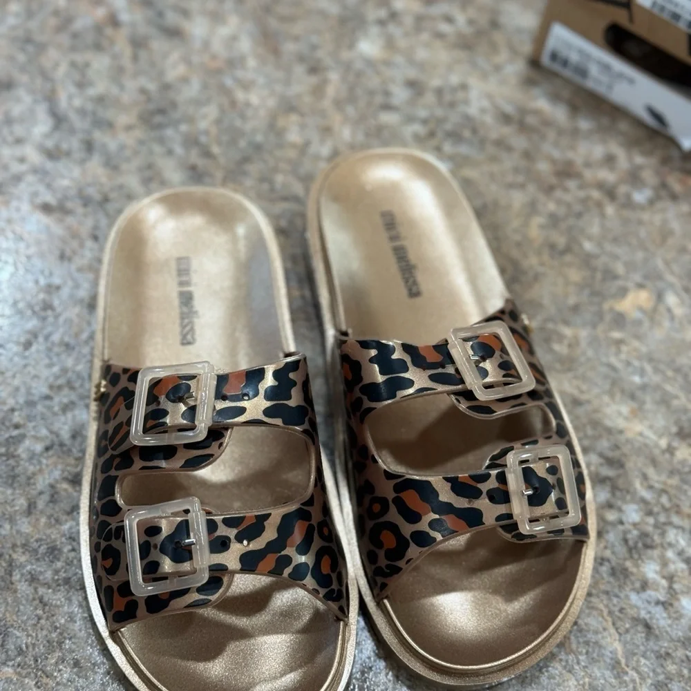 New Mini Melissa Chettah Slide Sandals