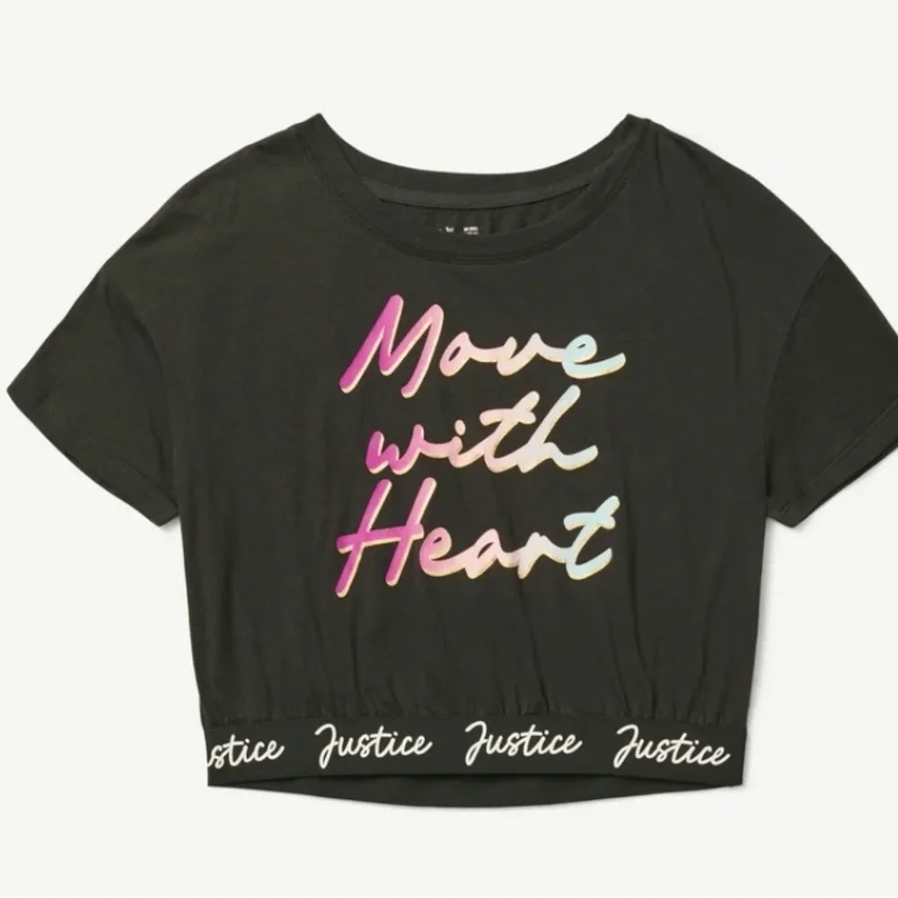 Justice‎ Kids Black Graphic Tee! NWT!