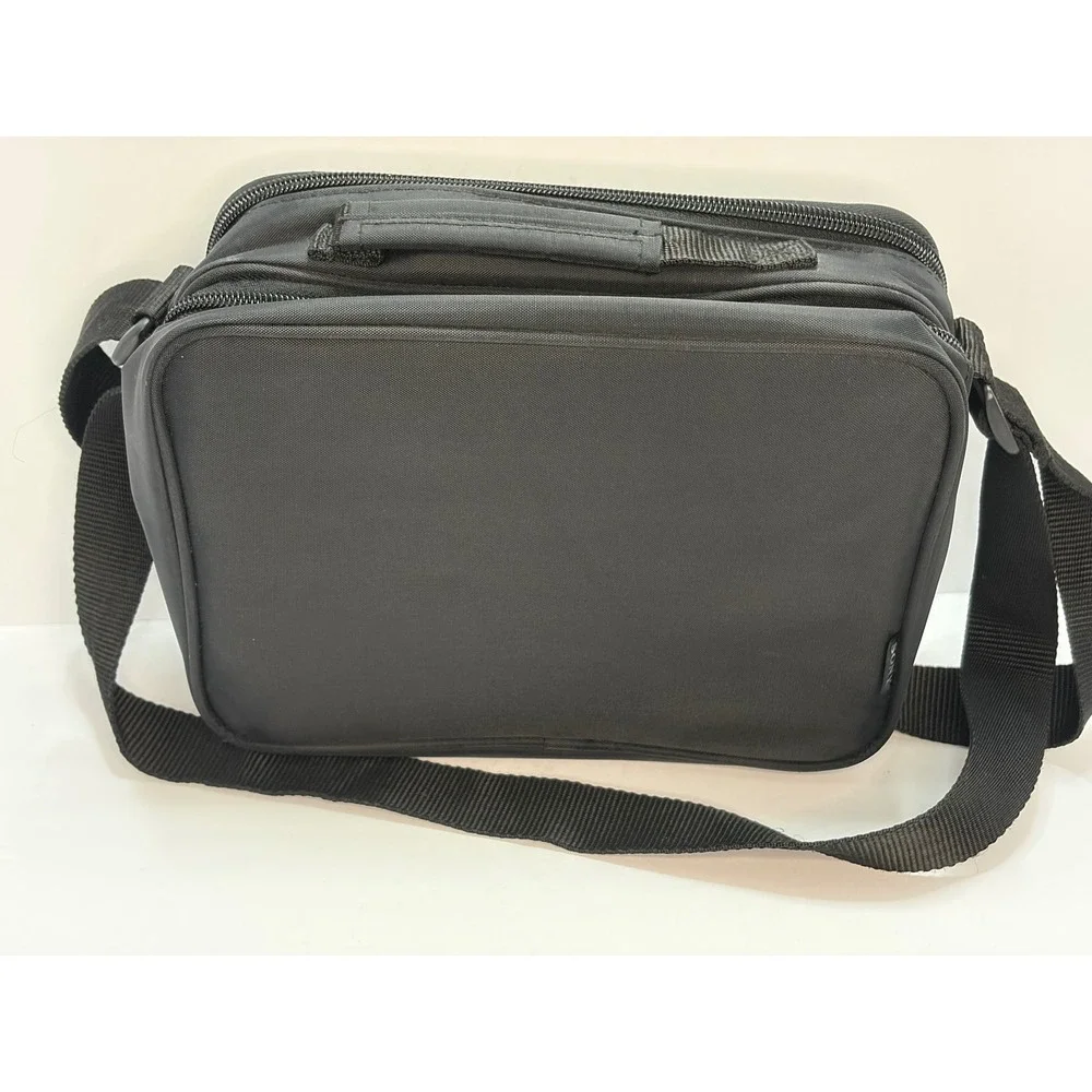 Sony Camera Bag Black Nylon Shoulder Strap Padded Carry Case Organizer
