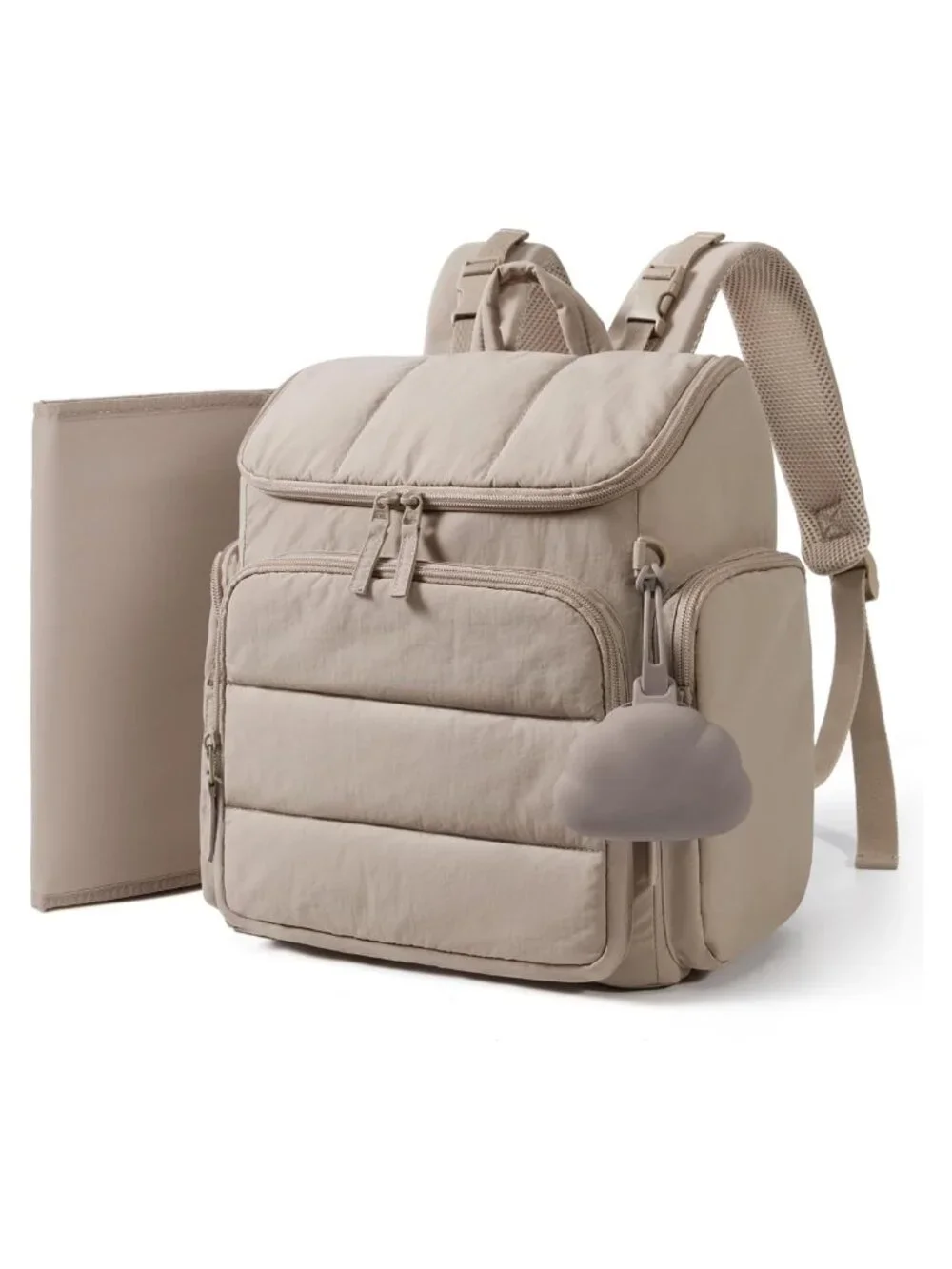 mommore Diaper Bag Backpack Water Resistant Polyester Changing Pad Travel