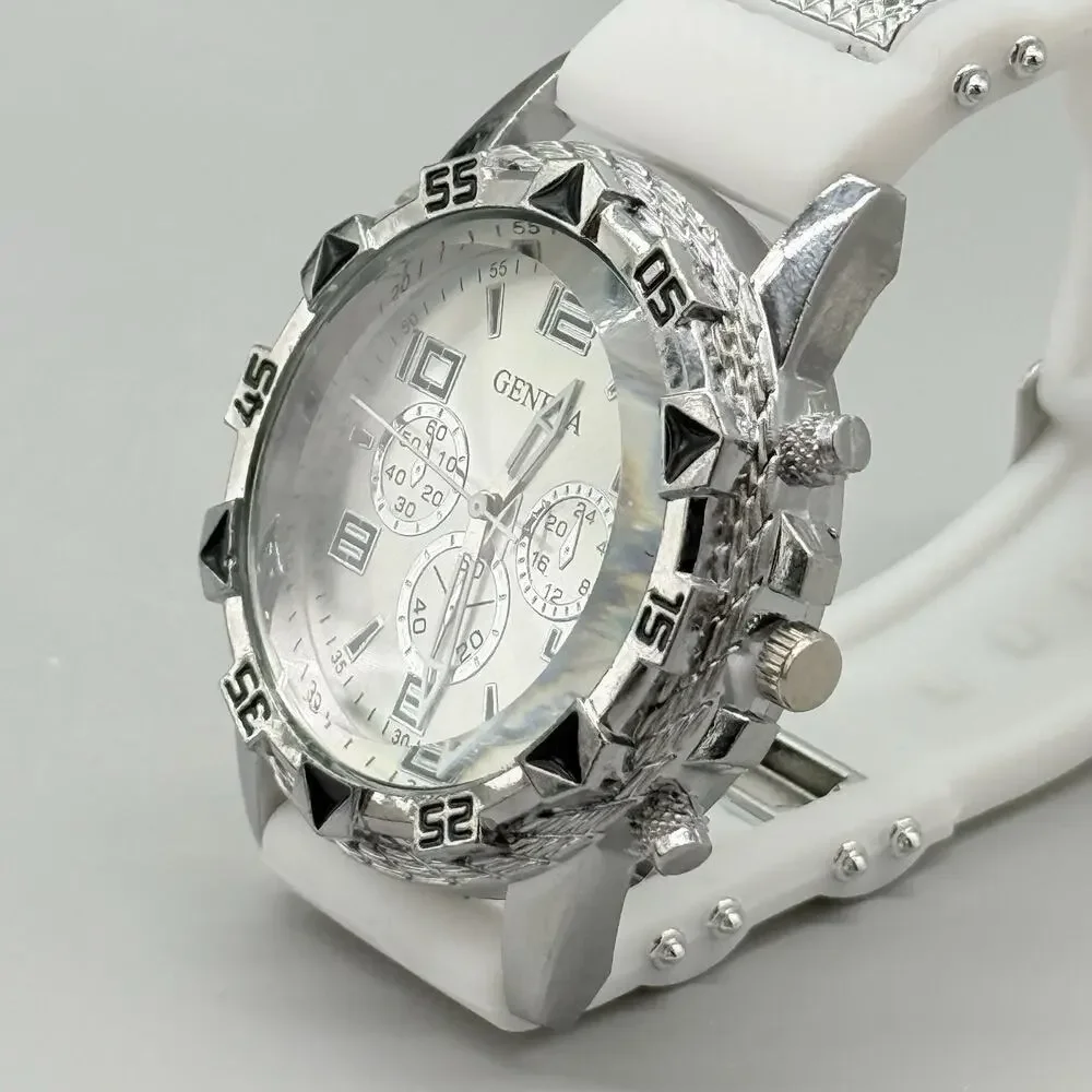 Geneva mens silver