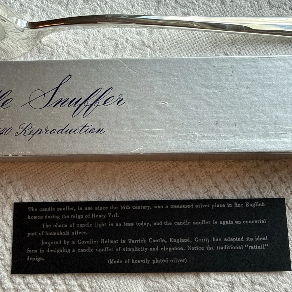 gerity silverplate candle