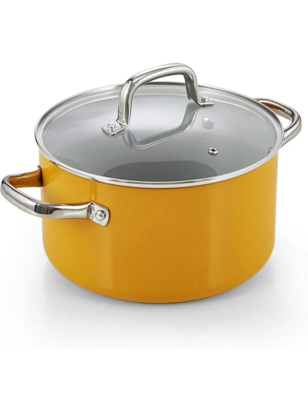 6 Quart Ceramic Nonstick Stock Pot with Lid - Induction Cookware for Cooking