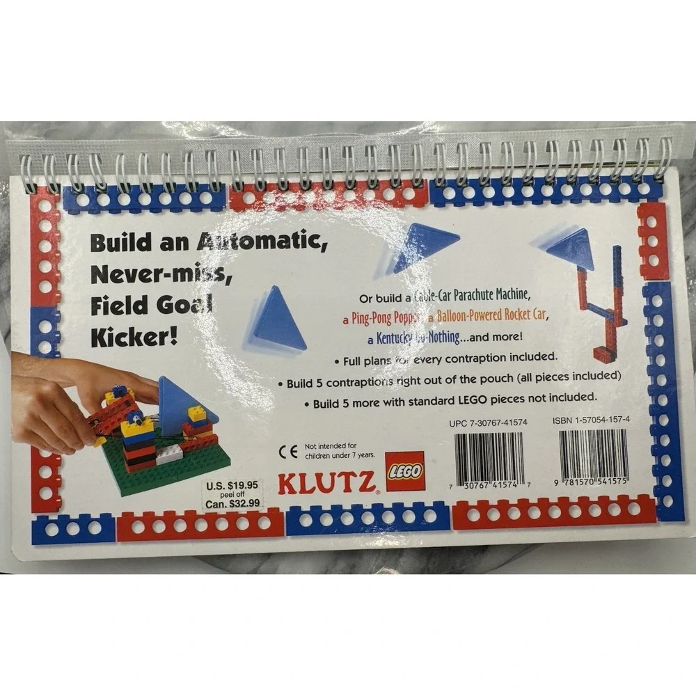 LEGO Crazy Action Contraptions Book‎ Only Klutz 1998 Don Rathjen Spiral