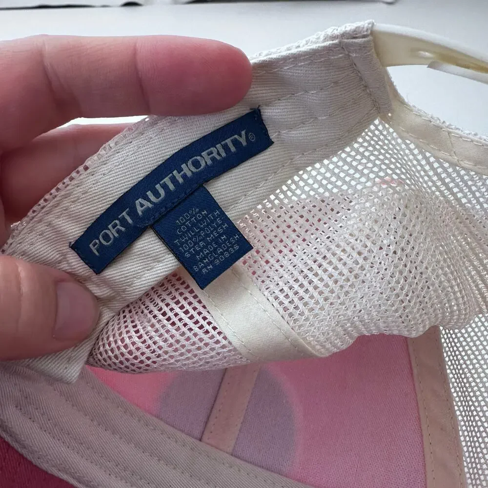 Port Authority pink leather