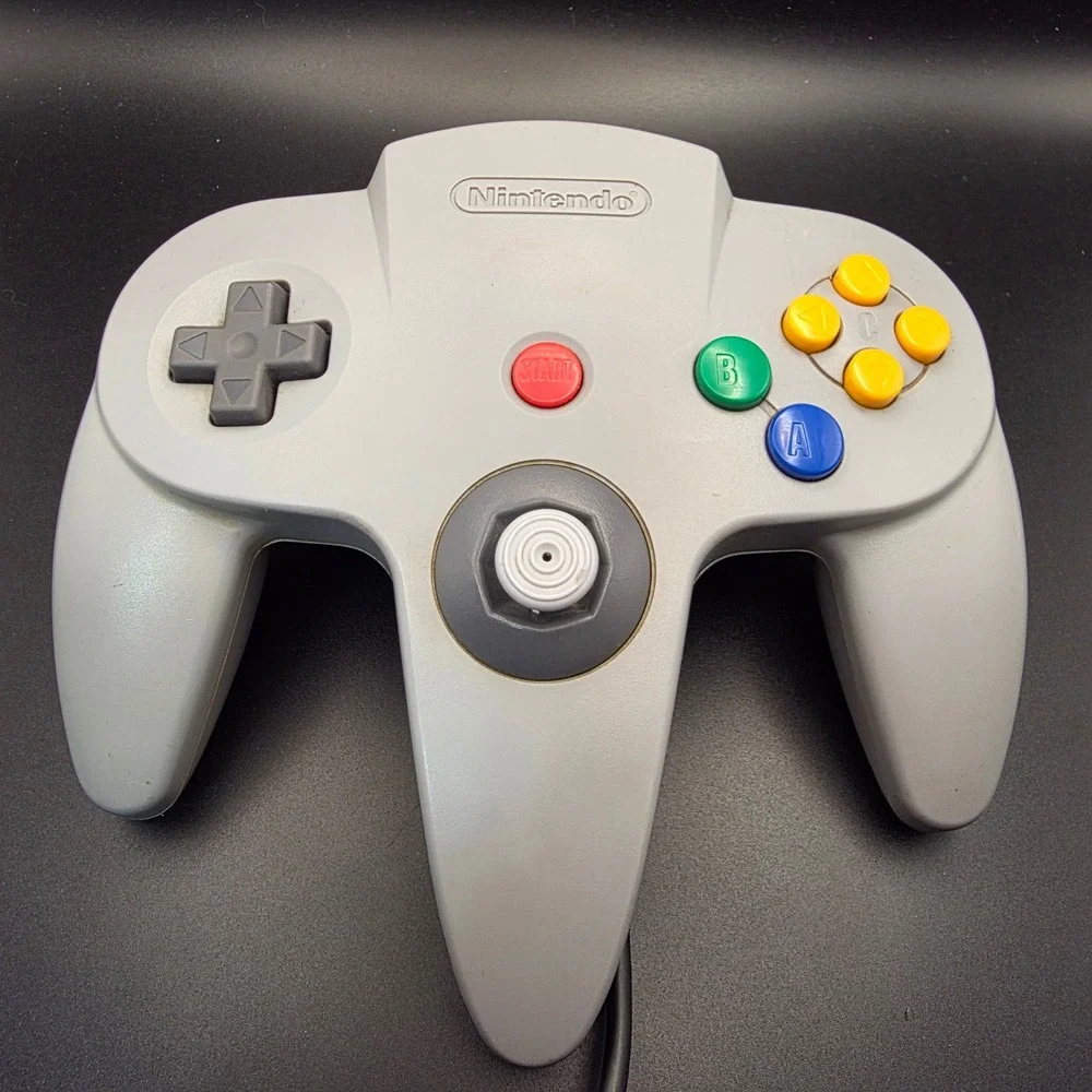 Nintendo N64 Controller Grey Good Condition GameCube Style Stick Mod‎ NUS-005