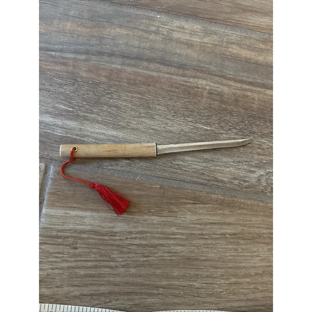 Vintage 1950s‎ Japan Souvenir Letter Opener Katana Hand Painted 9.375