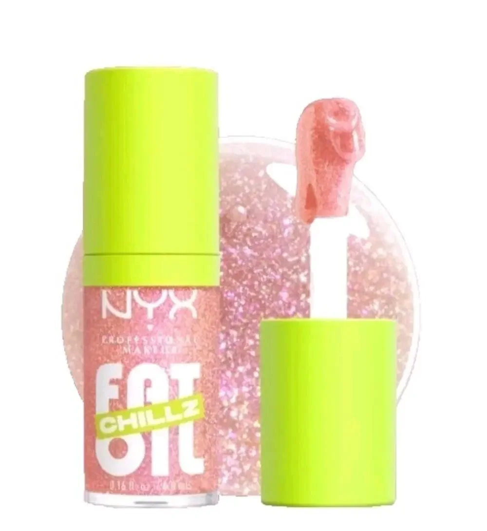 (Lot Of 3) NYX Fat Oil Lip Drip Lip Gloss in Holi-Bae Light Shimmer Pink, Sealed