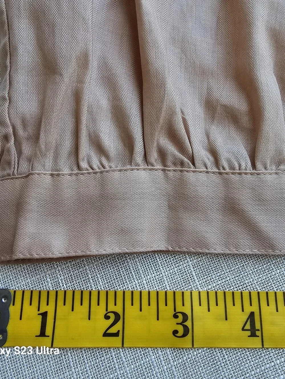 New! J. Crew Sz 8 Cinched-waist Top in Cream Herringbone Cotton NWT