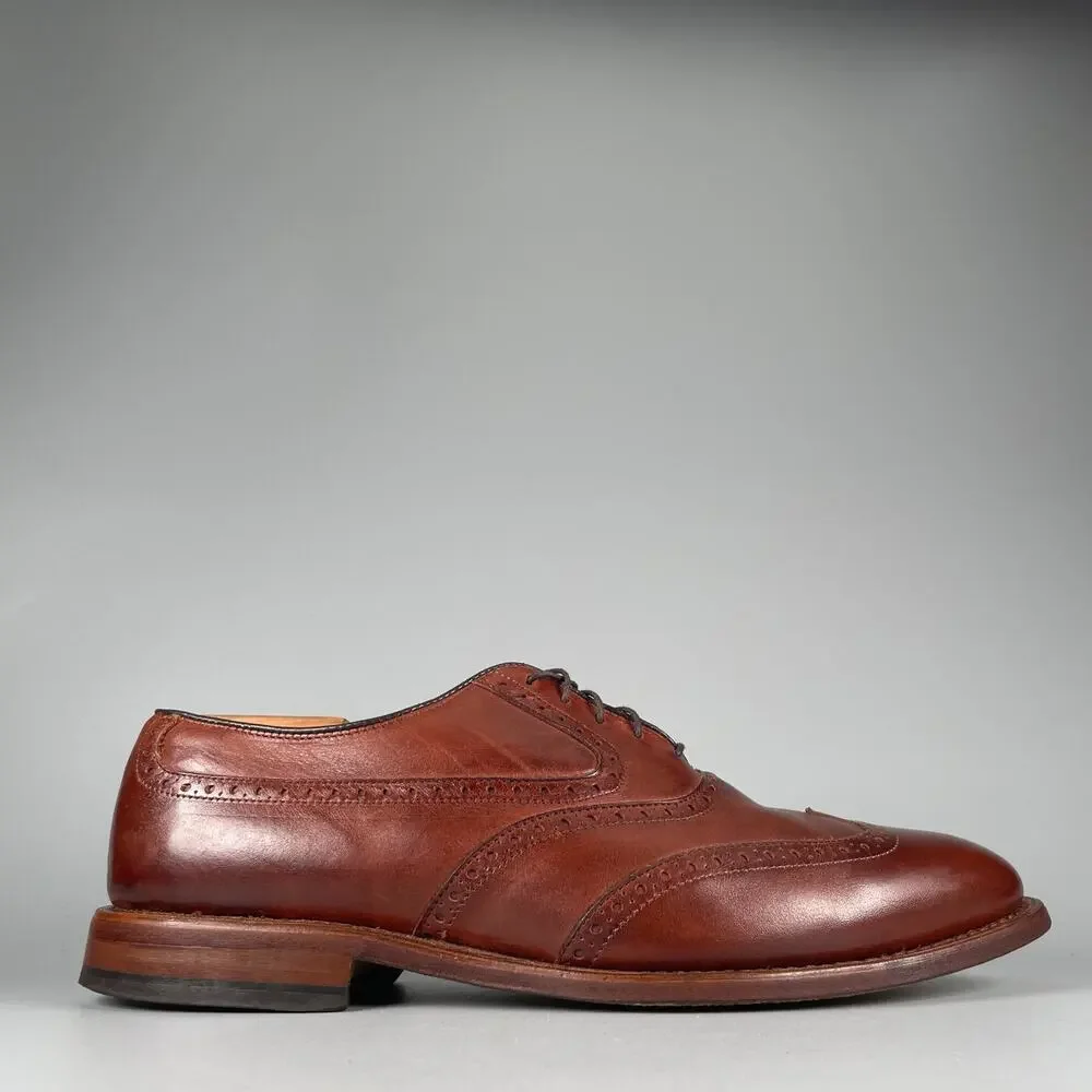 Amputee Right Allen Edmonds Birmingham Mens 10D BrownLeather Wingtip Oxford Shoe