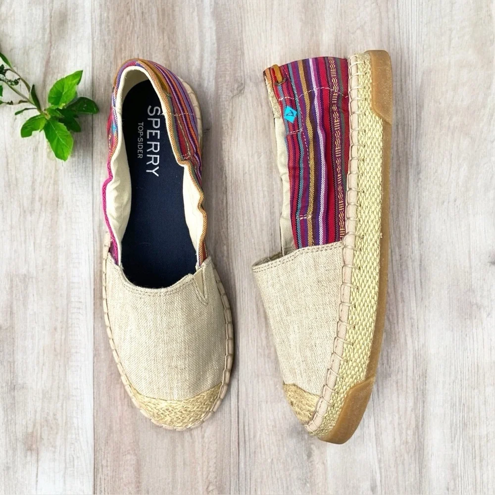 Sperry Women's Multicolor Top Sider Laurel Reef Espadrille sz 8 M