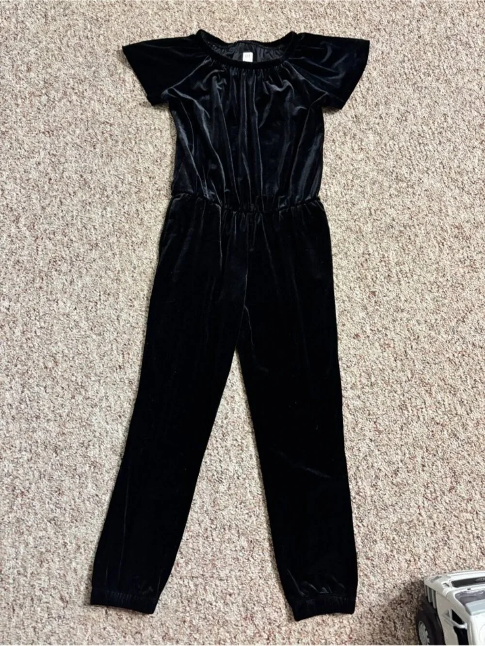 Gap kids XL 14-16 Black Velvet Jumpsuit
