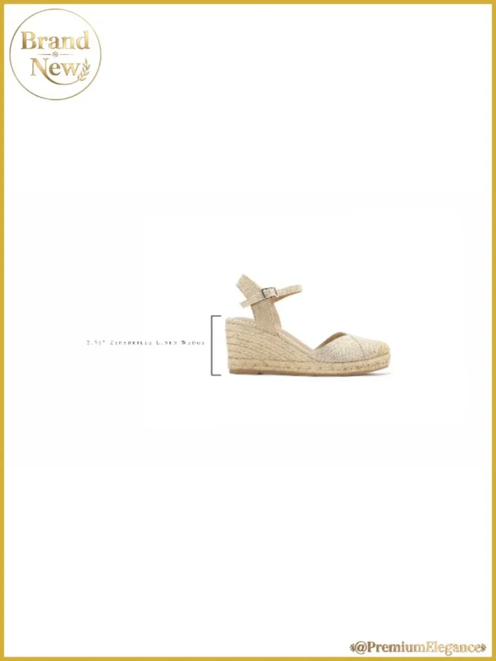 Women's Espadrille Wedge Sandals Closed Toe Platform 2.76