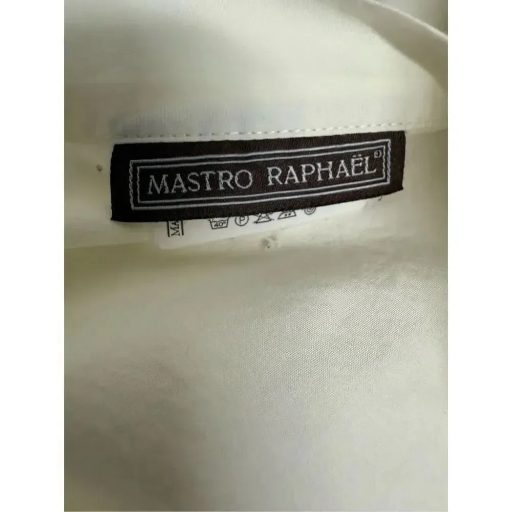Mastro Raphael Cotton Pillowcase Blue Trim Made in Italy Size 21” X 35” See Note