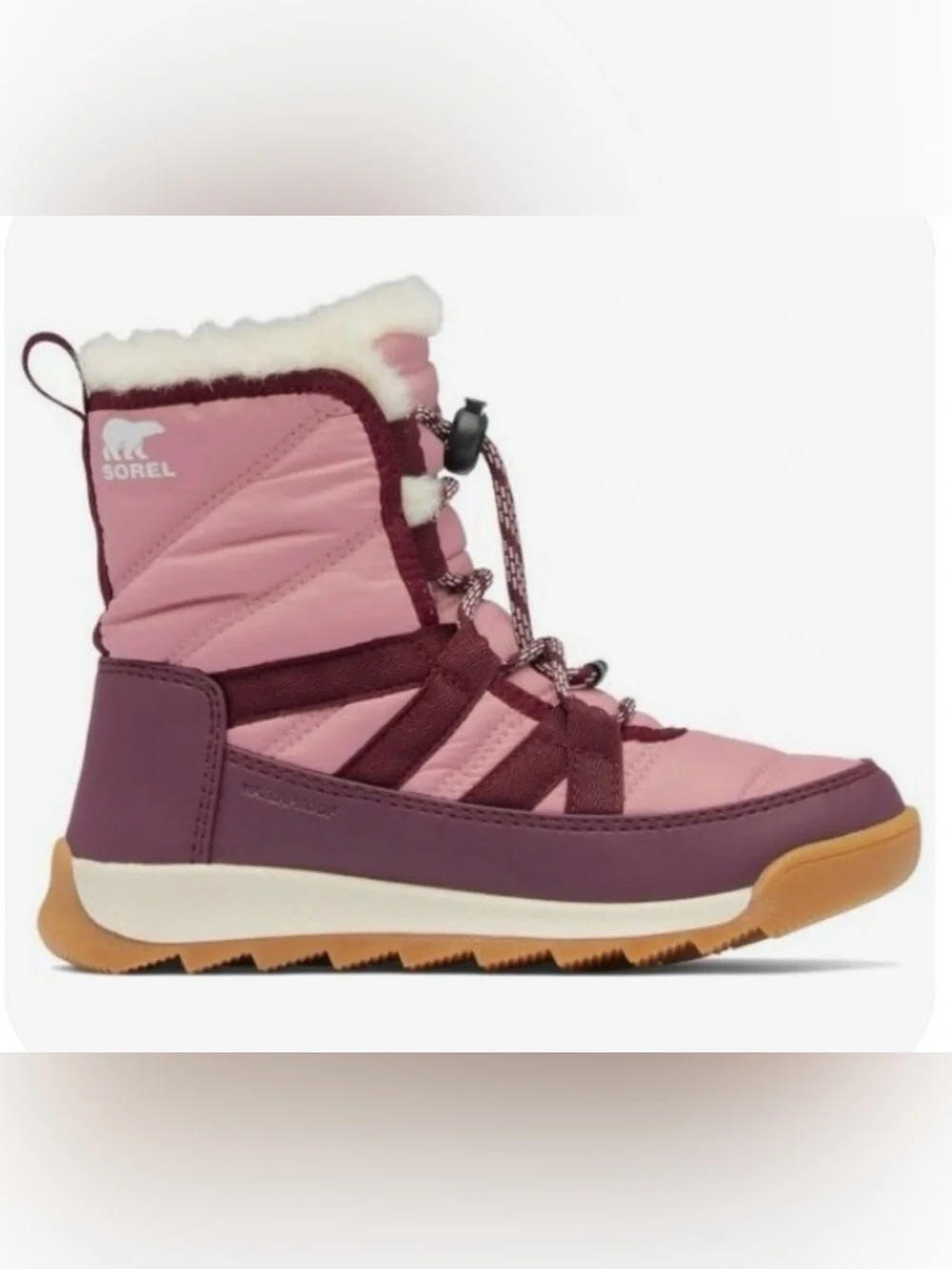 Sorel Youth Whitney II Plus Lace Waterproof Faux-Fur Lace-Up Winter Boots