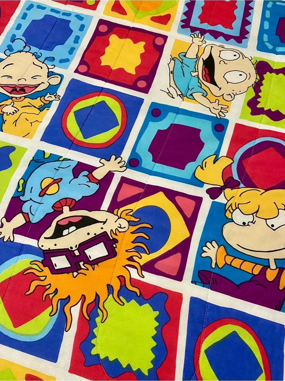 Vintage 90’s Rugrats Twin Size Reversible Comforter