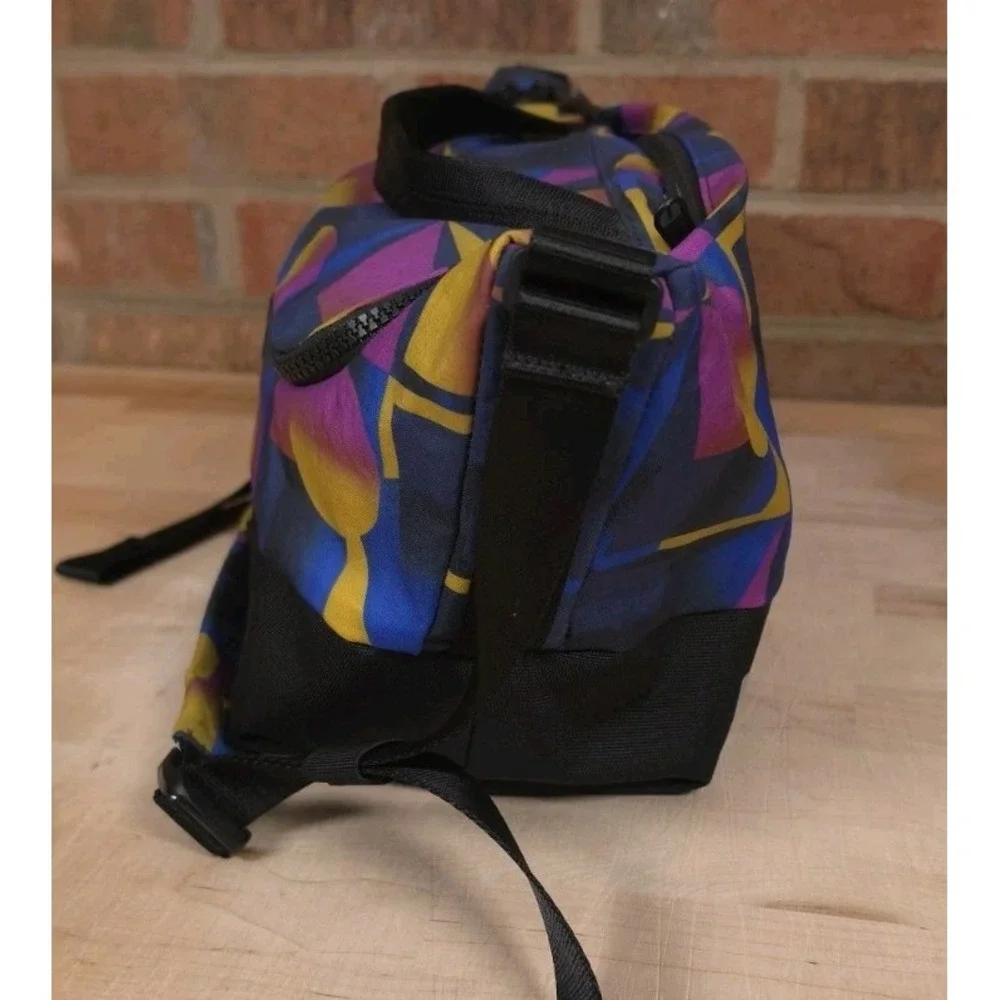 Timbuk2 Mirrorless Camera Bag Messenger Sling Padded Purple Gold Geometric