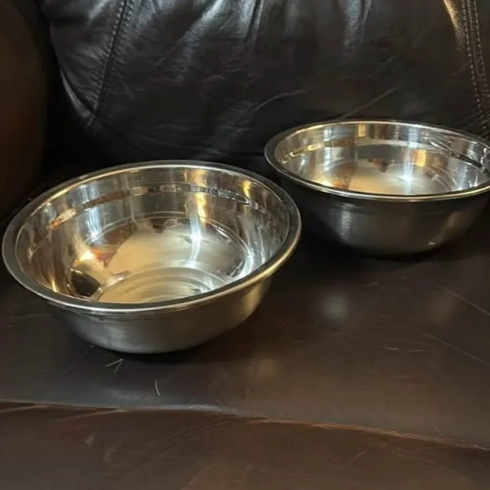 Set of 2 Stainless Steel pet Bowls