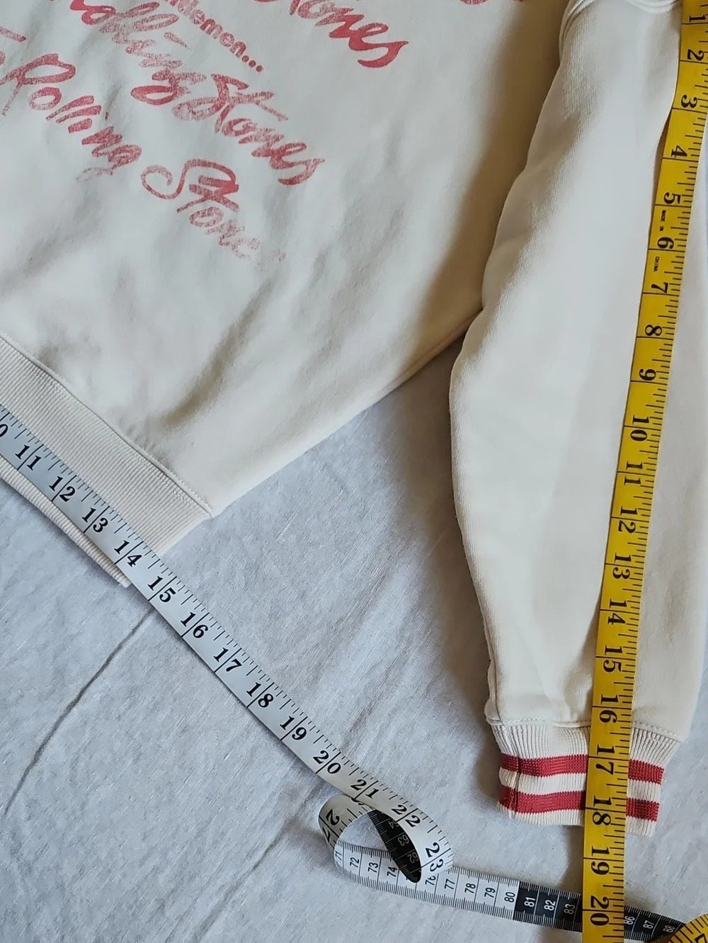 the Rolling Stones cream crewneck
