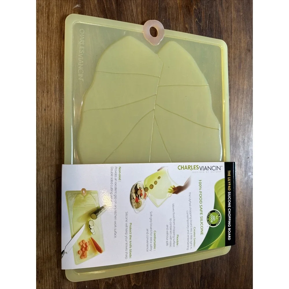 [New] Flexible Silicone Cutting Board Charles Viancin Lilypad Large (16