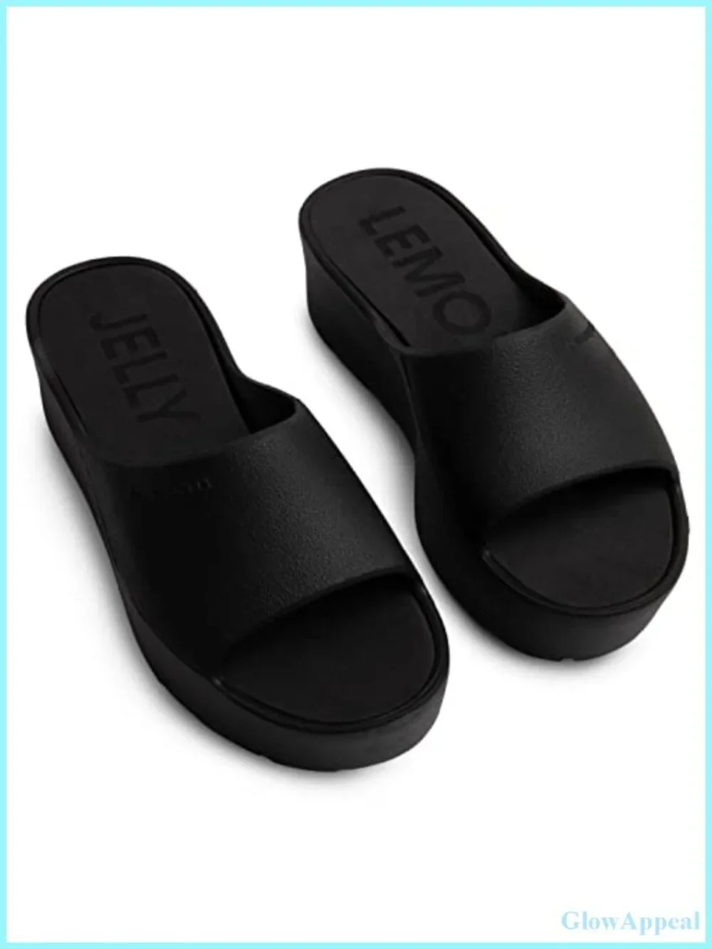 Lemon Jelly Women's Stylish Platform Sandals Comfortable Wedge Slip-On Flip