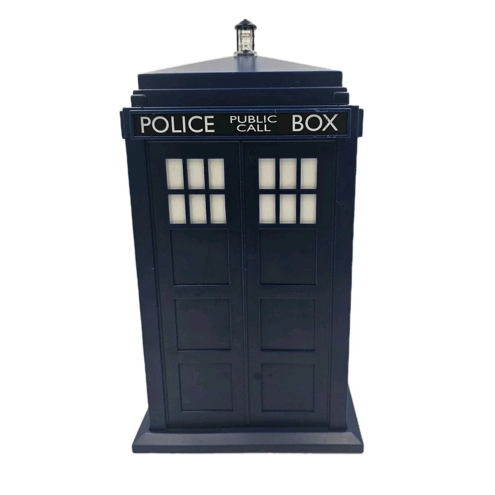 Doctor Who Tardis Cookie Jar 2004 Plastic Police Box BBC Collectible Not Tested