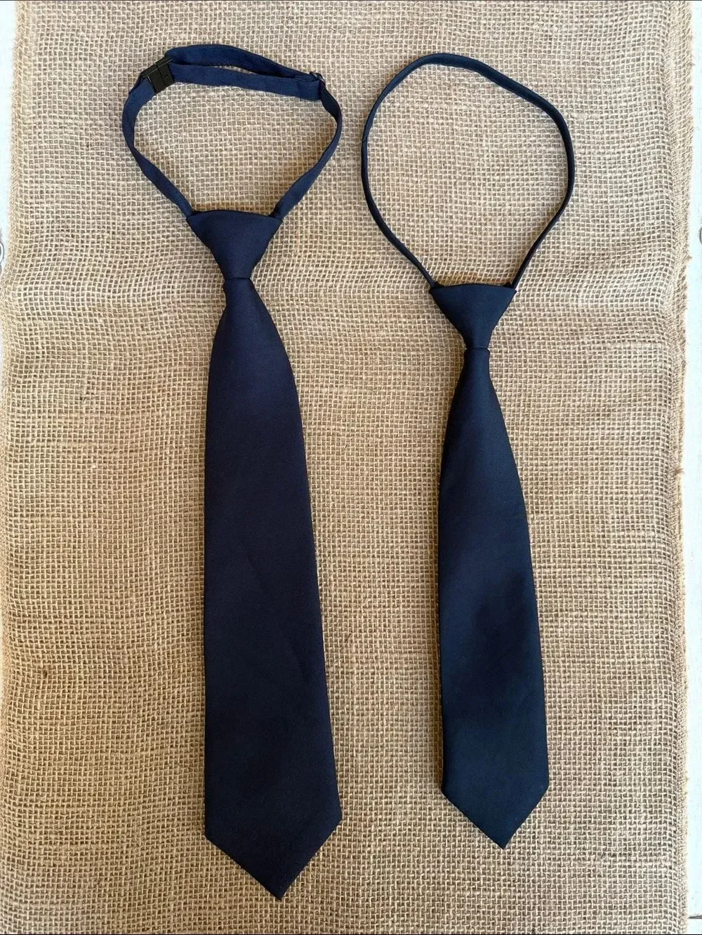 AFTCO Navy Blue Kids Adjustable Ties Set of 2