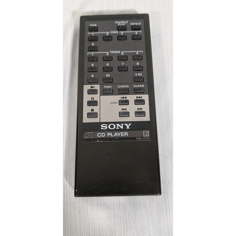 Sony Remote Control CD Player Compact Disc Digital Audio RM-D55 -Tested