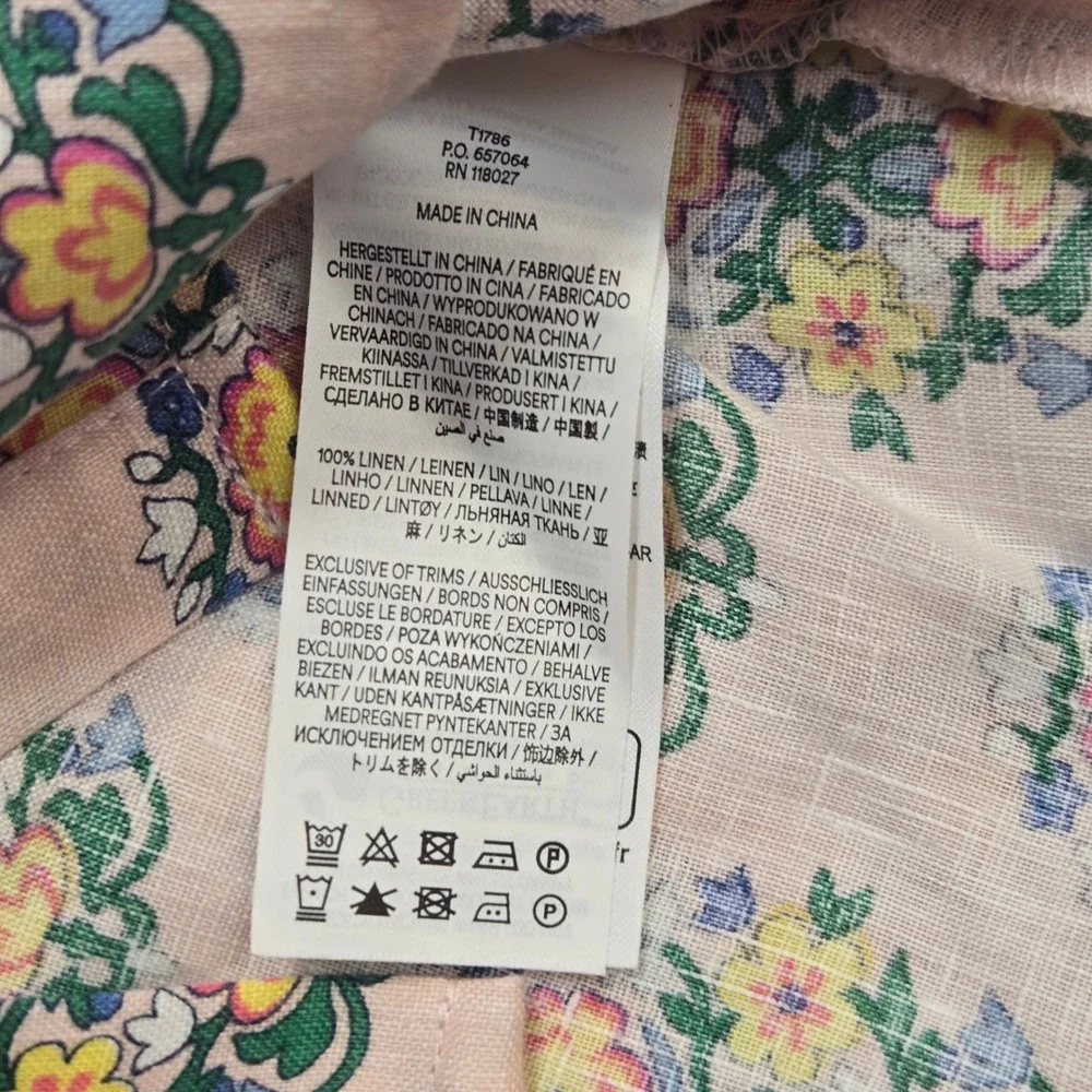 Boden linen button
